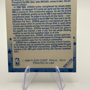 1989-90 Fleer Basketball #3 Michael Jordan '89 All-Stars Sticker Bulls HOF FRENLY BRICKS - Open 7 Days