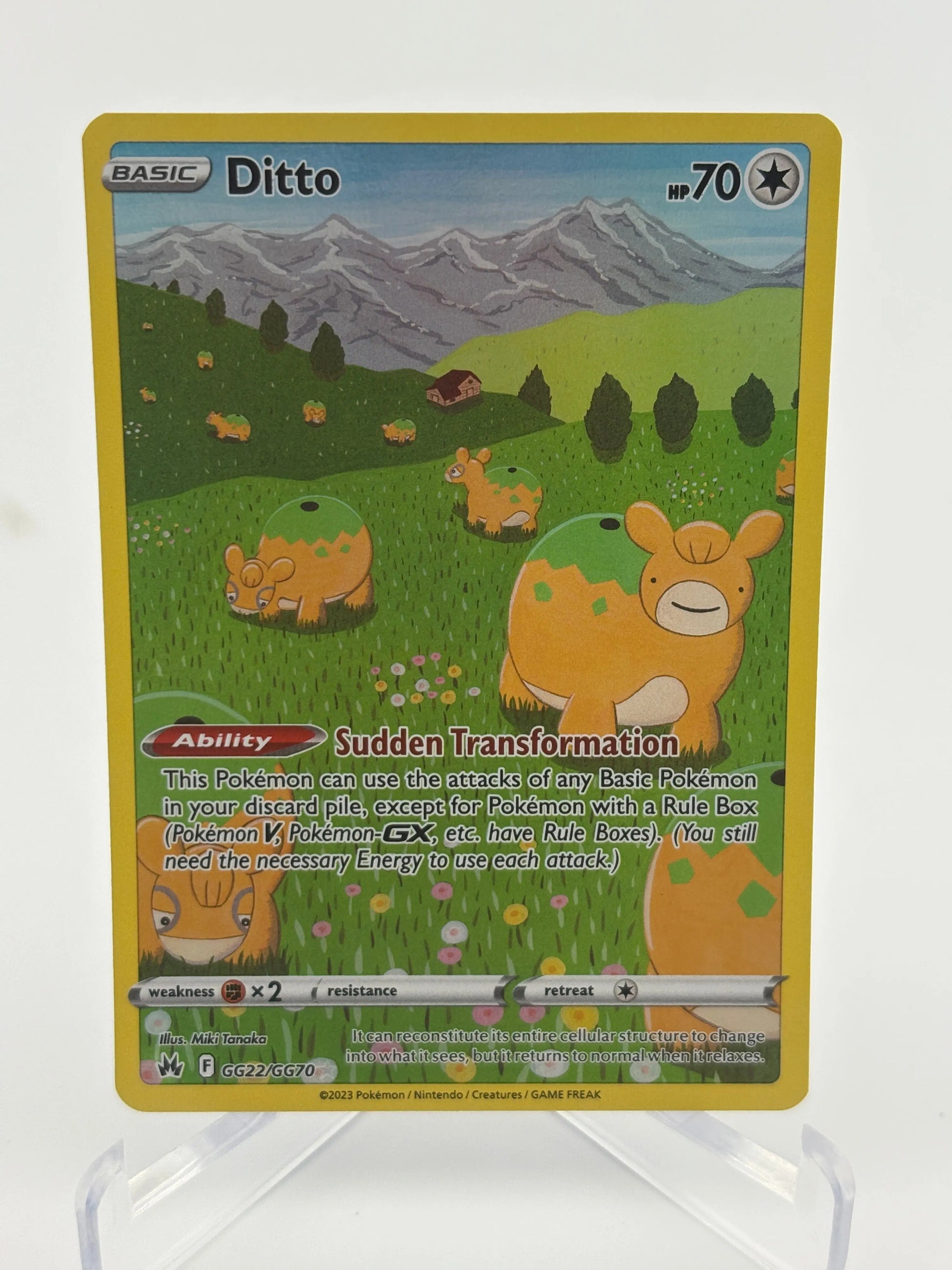 Pokemon TCG Ditto GG22/GG70 Crown Zenith Galarian Gallery LP FRENLY BRICKS - Open 7 Days