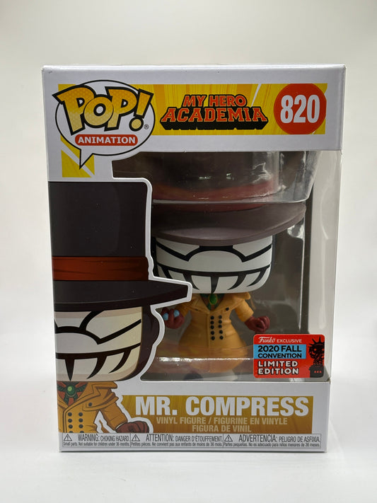 Funko POP! Animation My Hero Academia #820 Mr. Compress 2020 Fall Convention FRENLY BRICKS - Open 7 Days