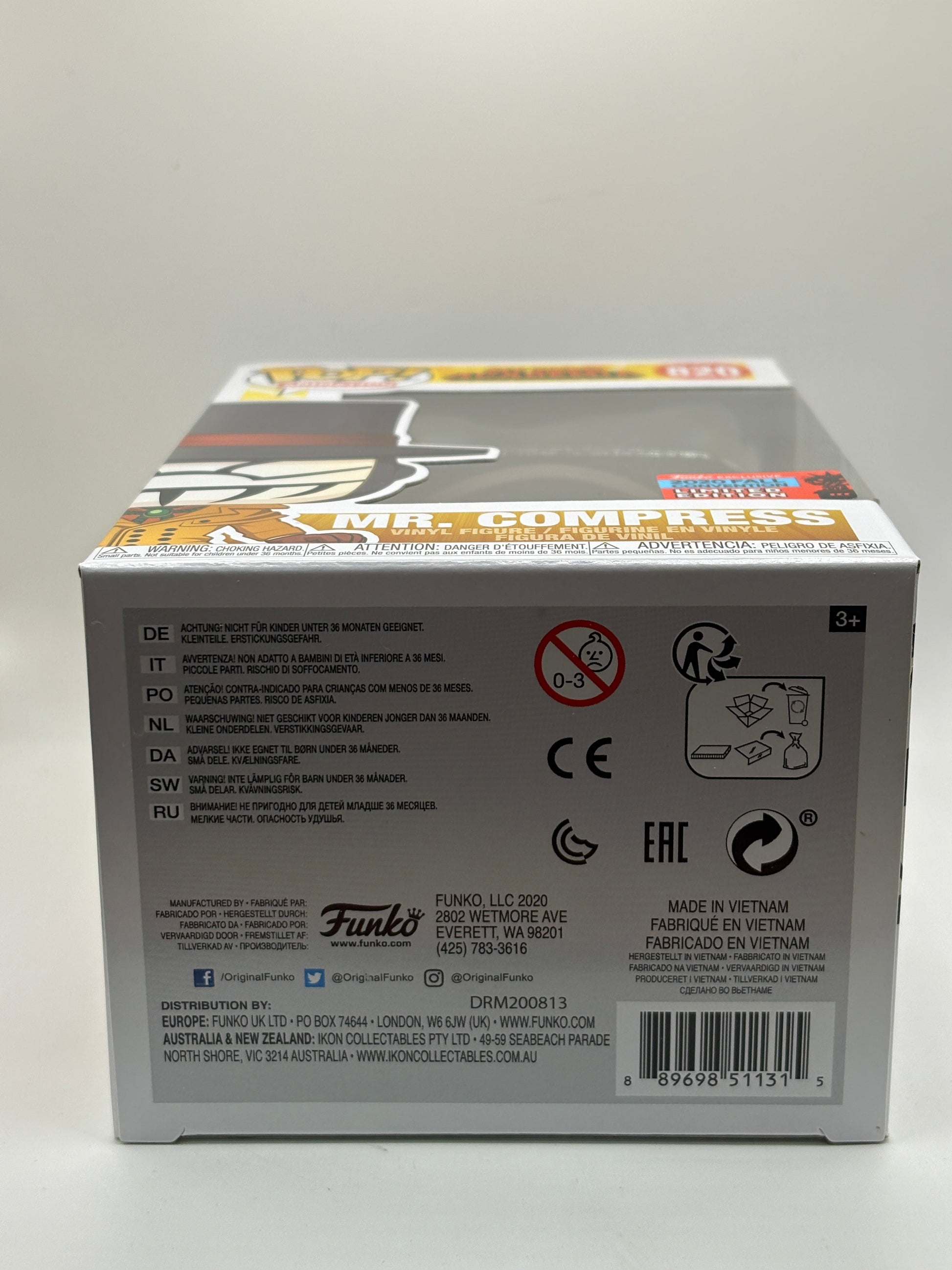 Funko POP! Animation My Hero Academia #820 Mr. Compress 2020 Fall Convention FRENLY BRICKS - Open 7 Days