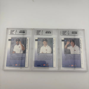 NFL QB Off The Field Profile Graded Lot - Golf, Bubby Brister, Donruss FRENLY BRICKS - Open 7 Days