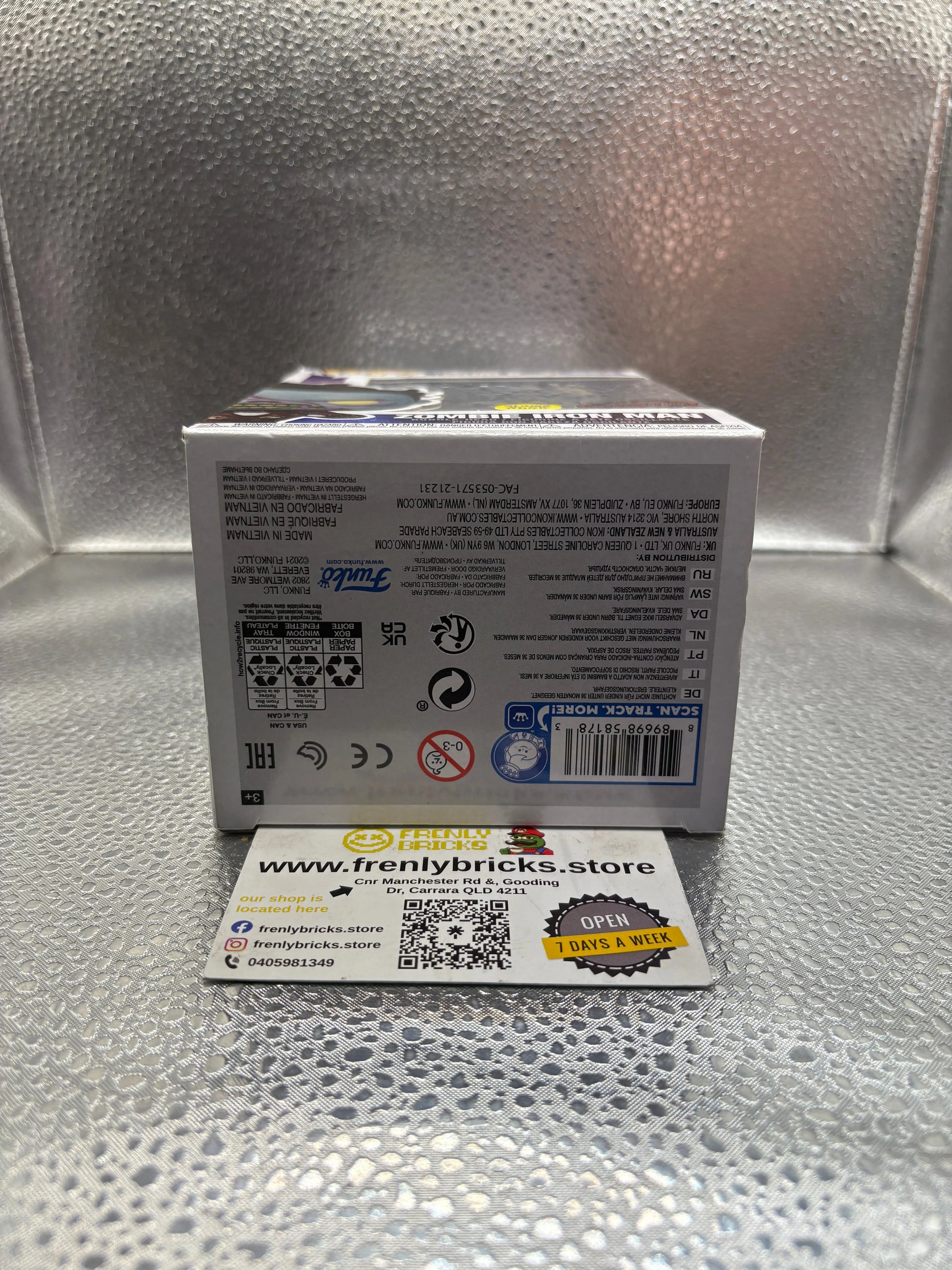 FUNKO Pop Vinyl Zombie Iron Man 944 Glow FRENLY BRICKS - Open 7 Days