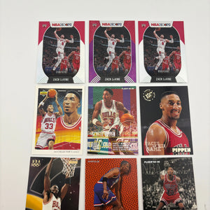 NBA Chicago Bulls Raw Card Lot - Scottie Pippen, Numbered, Fleer FRENLY BRICKS - Open 7 Days