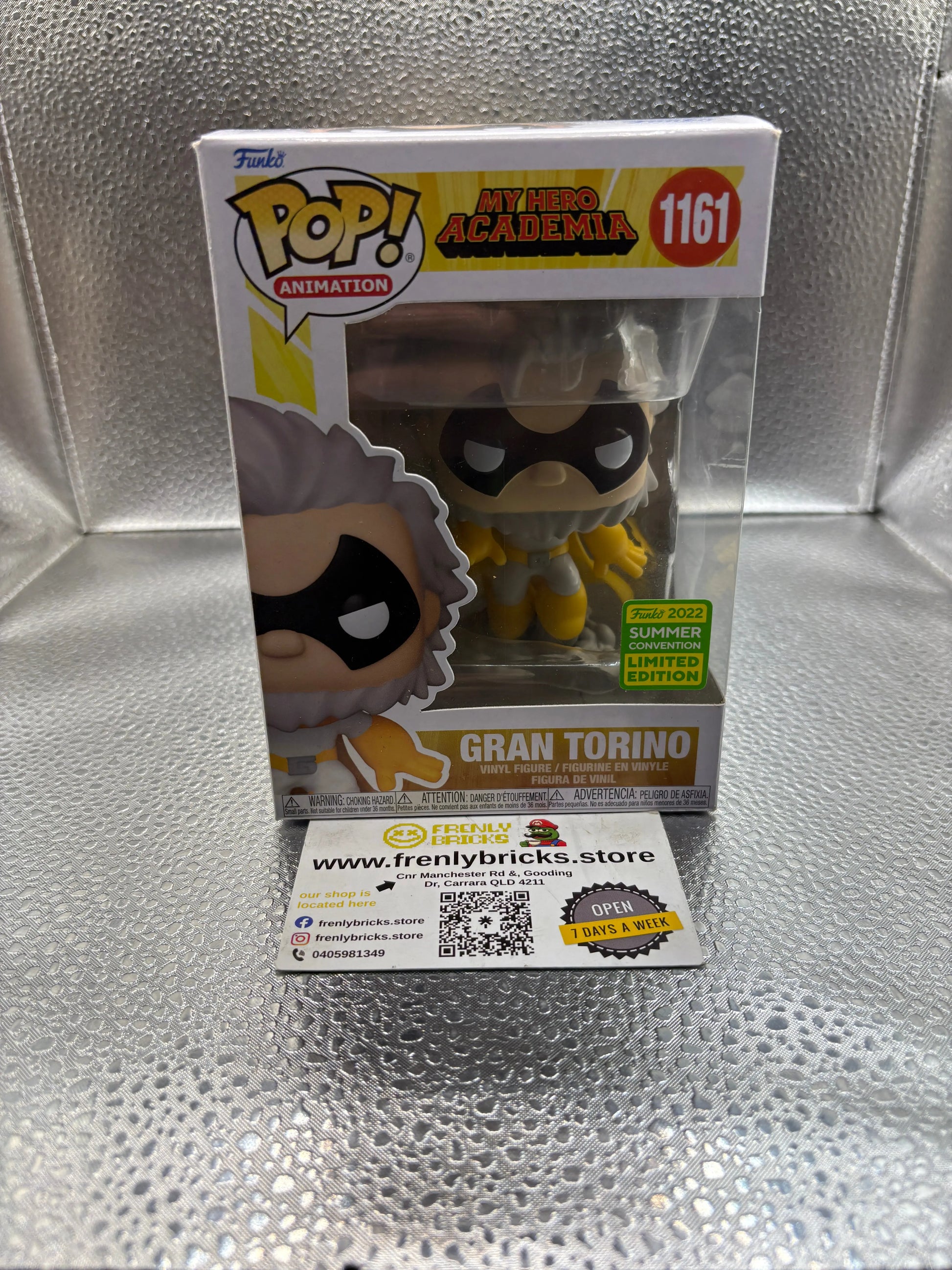 FUNKO Pop Vinyl Gran Torino Pop #1161 2022 Summer Convention FRENLY BRICKS - Open 7 Days