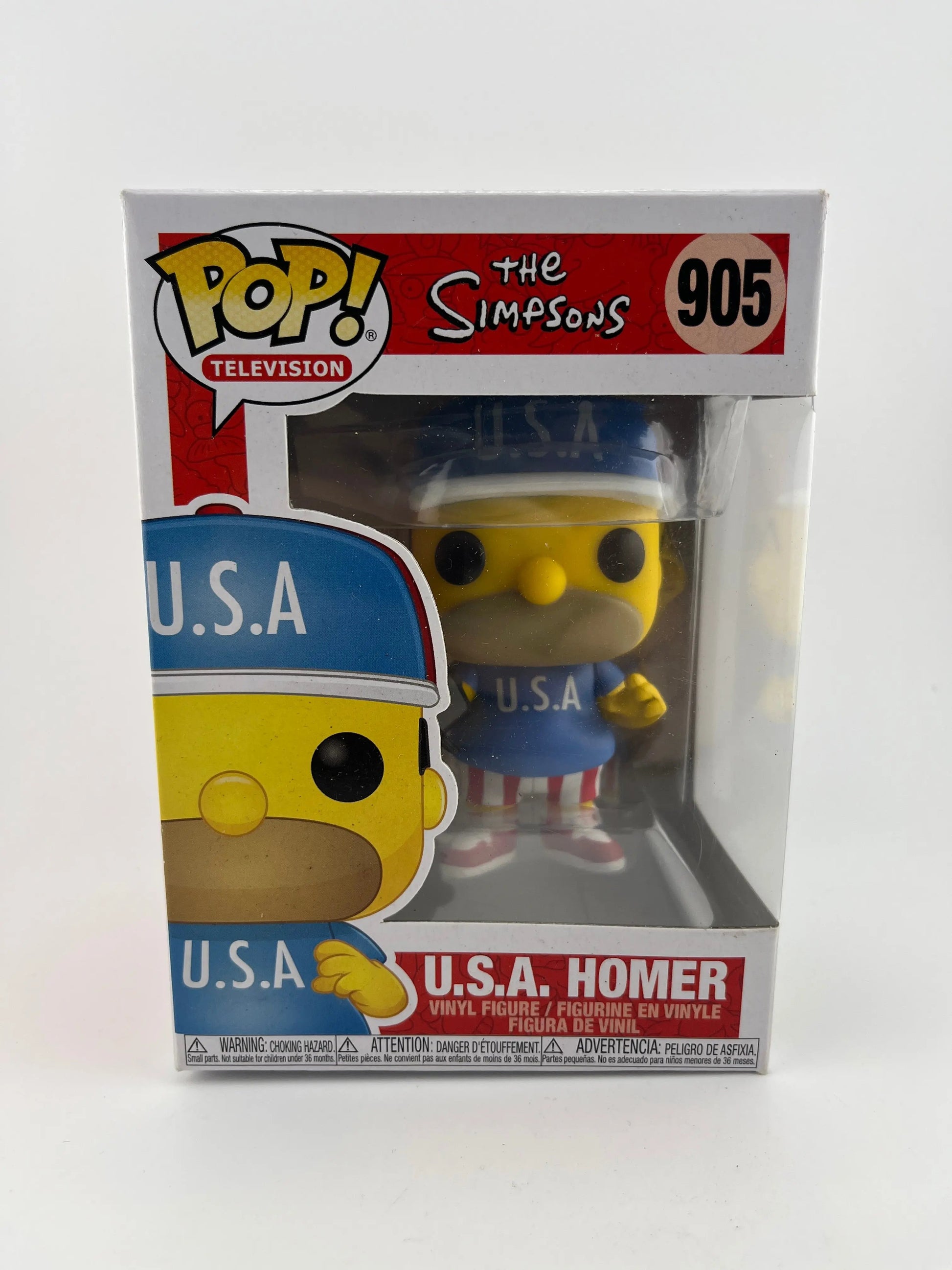 Funko POP Television The Simpsons  U.S.A Homer Vinyl Figure #905 FRENLY BRICKS - Open 7 Days