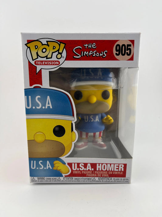 Funko POP Television The Simpsons  U.S.A Homer Vinyl Figure #905 FRENLY BRICKS - Open 7 Days