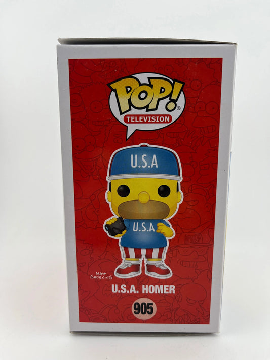 Funko POP Television The Simpsons  U.S.A Homer Vinyl Figure #905 FRENLY BRICKS - Open 7 Days