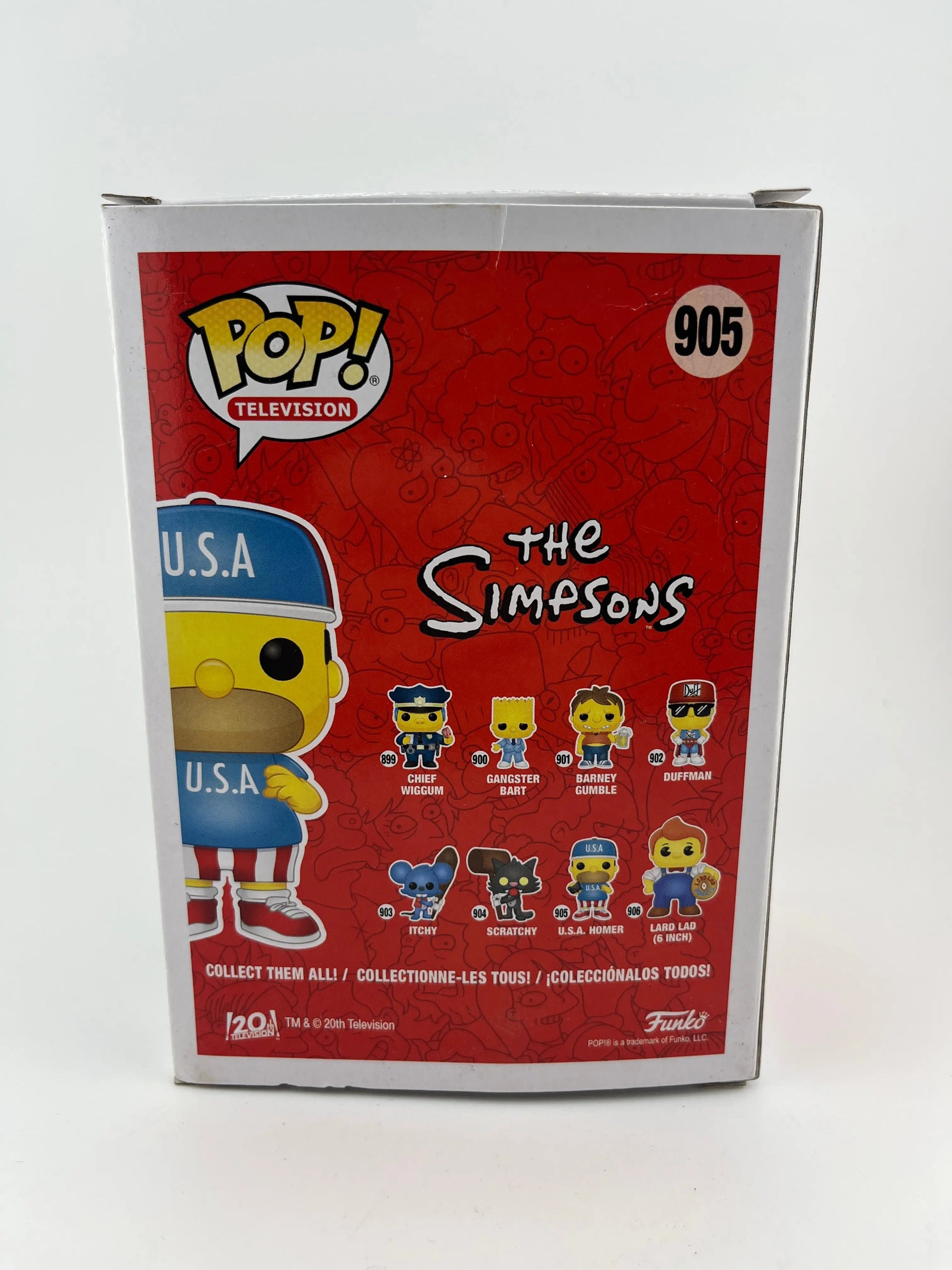 Funko POP Television The Simpsons  U.S.A Homer Vinyl Figure #905 FRENLY BRICKS - Open 7 Days