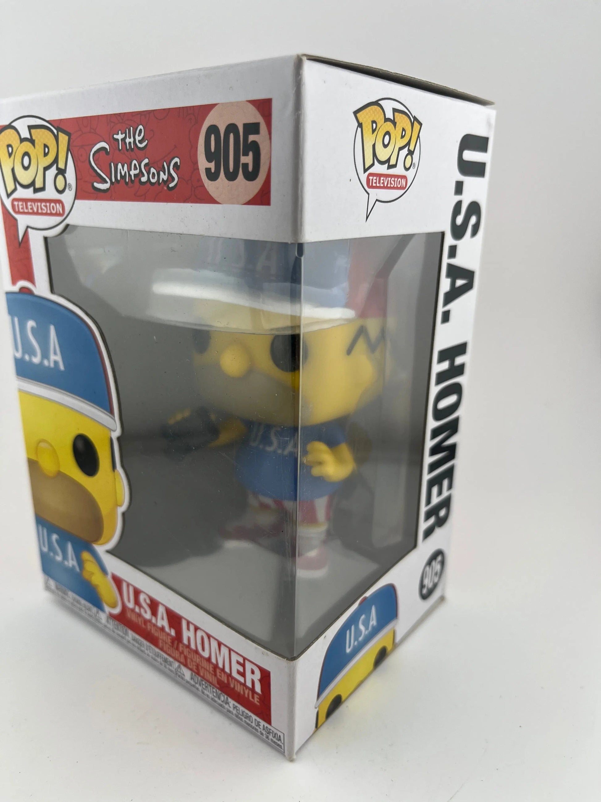 Funko POP Television The Simpsons  U.S.A Homer Vinyl Figure #905 FRENLY BRICKS - Open 7 Days