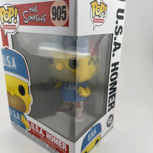 Funko POP Television The Simpsons  U.S.A Homer Vinyl Figure #905 FRENLY BRICKS - Open 7 Days