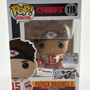 Funko POP! Kansas City Chiefs Patrick Mahomes II Football White Jersey #119 FRENLY BRICKS - Open 7 Days