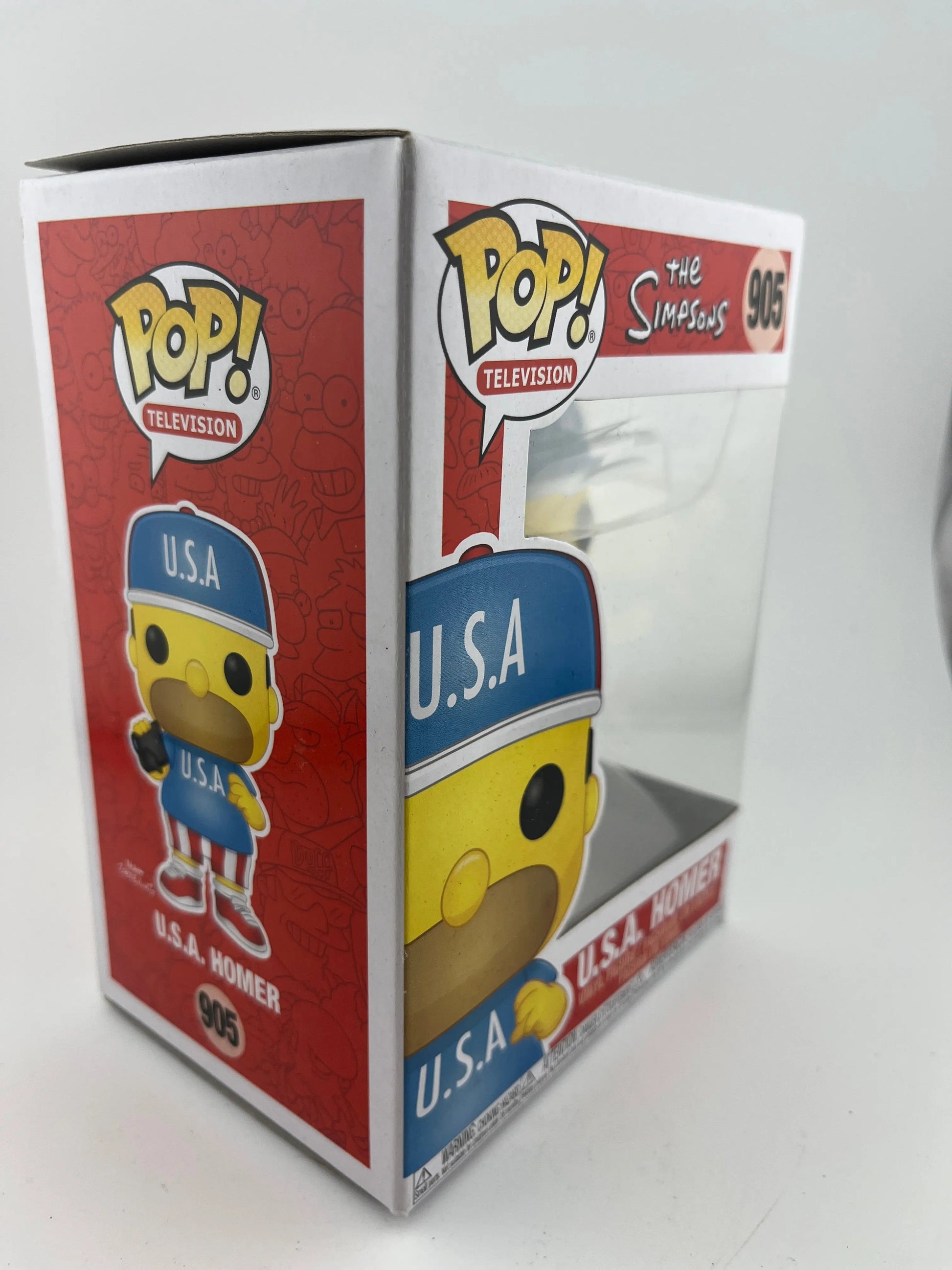 Funko POP Television The Simpsons  U.S.A Homer Vinyl Figure #905 FRENLY BRICKS - Open 7 Days