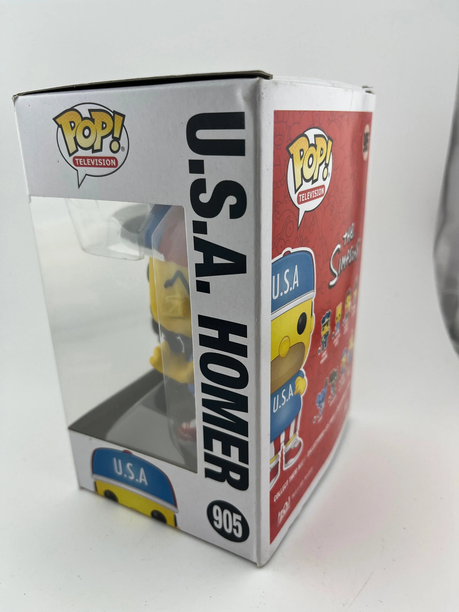 Funko POP Television The Simpsons  U.S.A Homer Vinyl Figure #905 FRENLY BRICKS - Open 7 Days