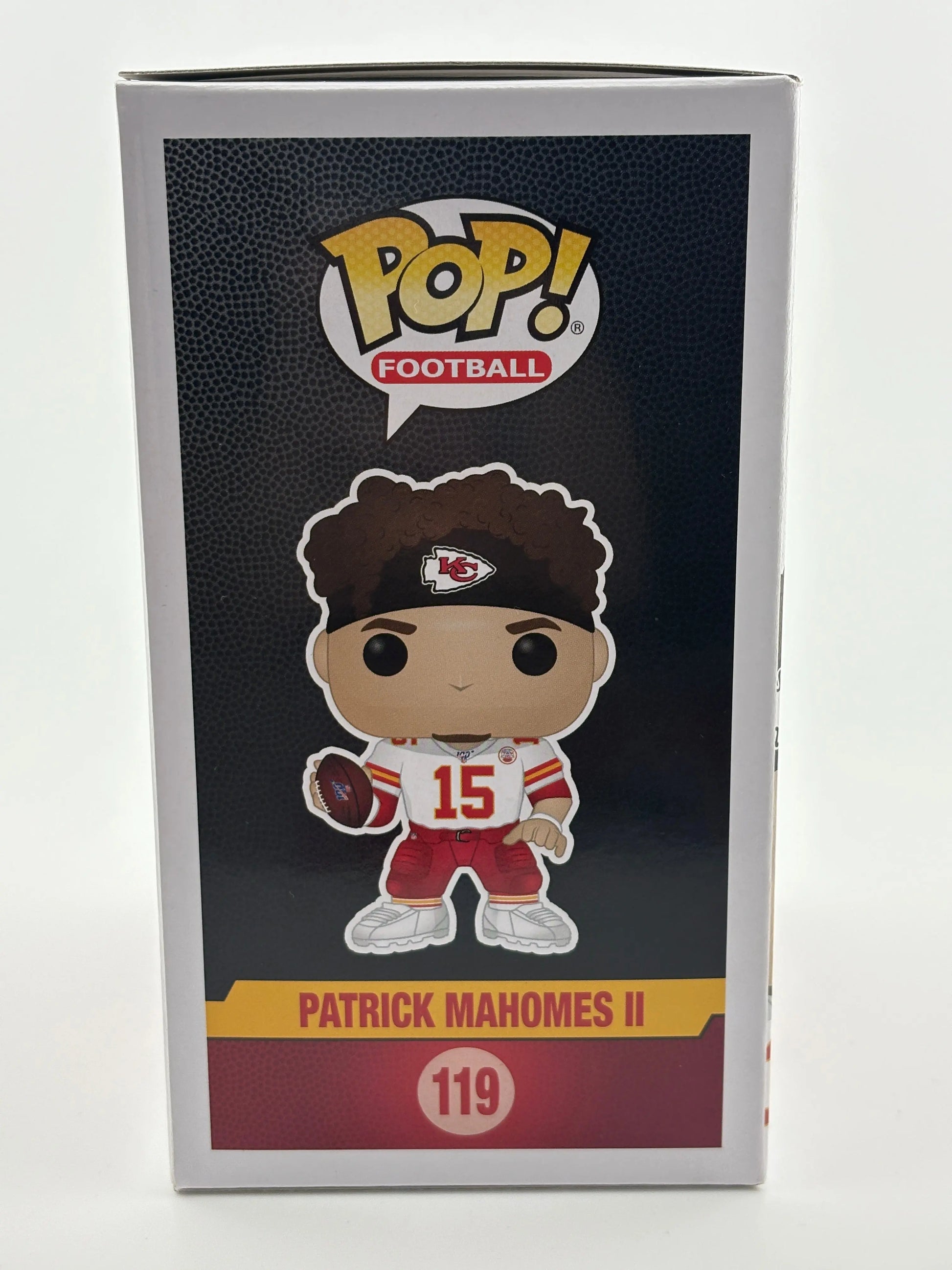 Funko POP! Kansas City Chiefs Patrick Mahomes II Football White Jersey #119 FRENLY BRICKS - Open 7 Days