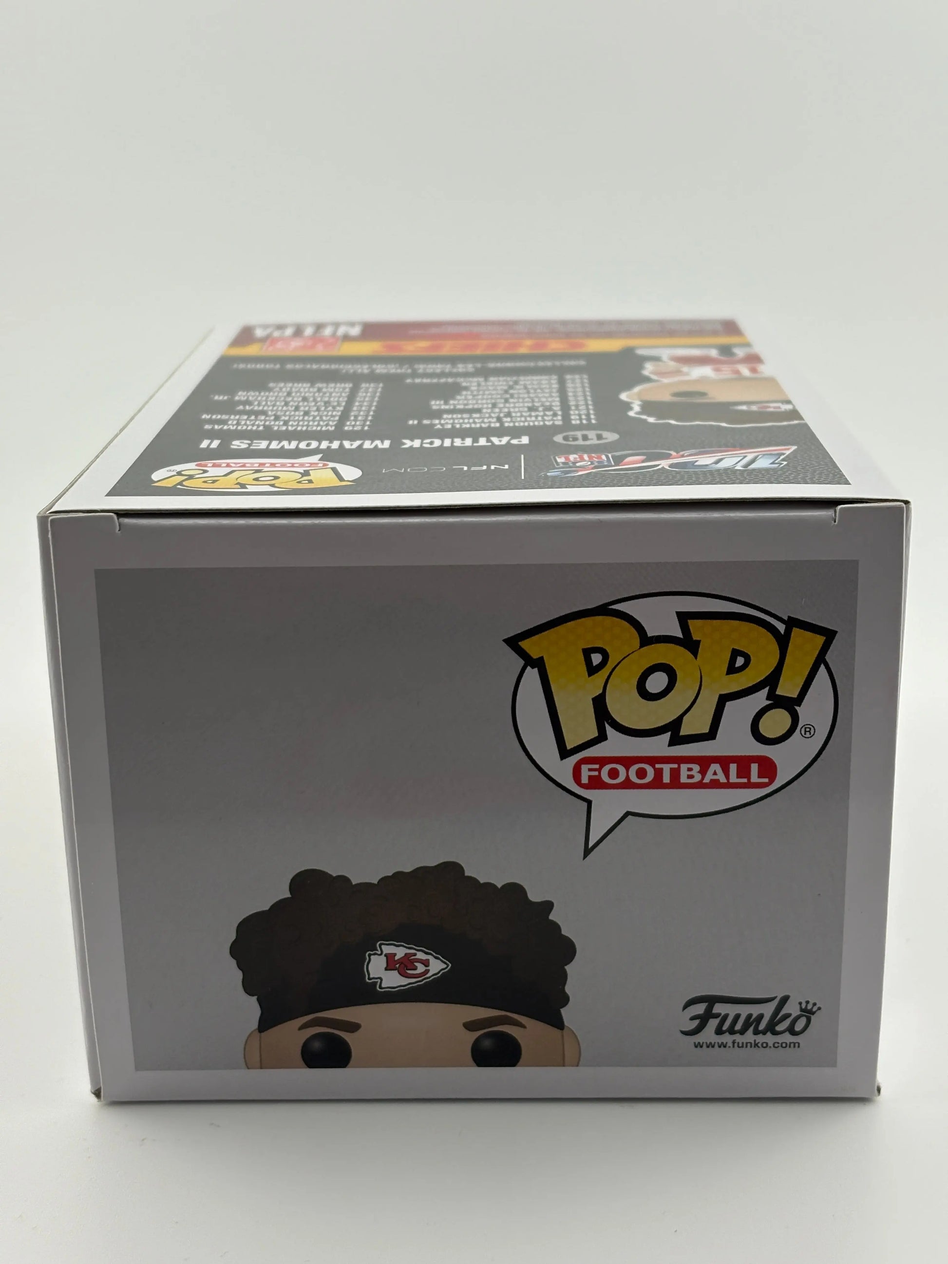 Funko POP! Kansas City Chiefs Patrick Mahomes II Football White Jersey #119 FRENLY BRICKS - Open 7 Days