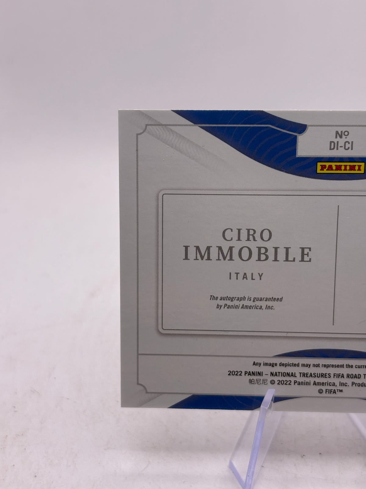 2022 Panini National Treasures Ciro Immobile /99 Italy auto signature image 3