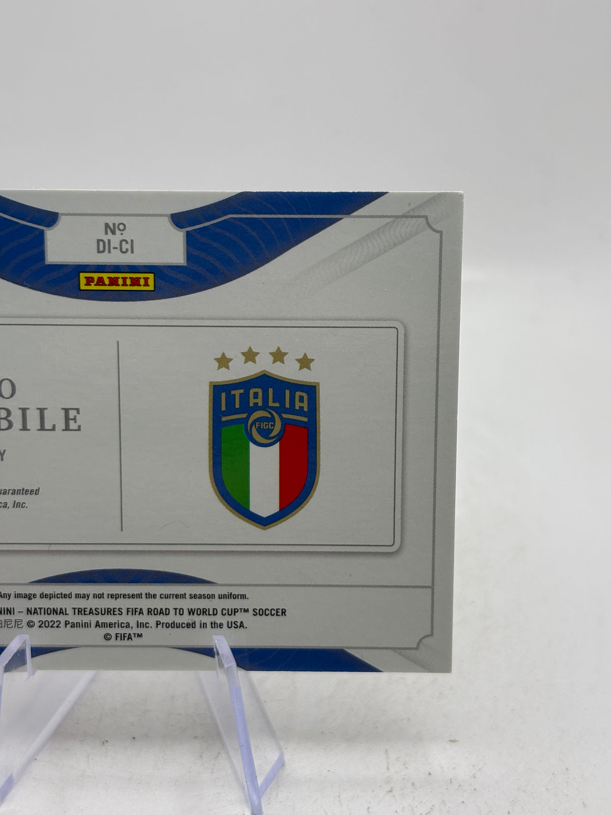 2022 Panini National Treasures Ciro Immobile /99 Italy auto signature image 4