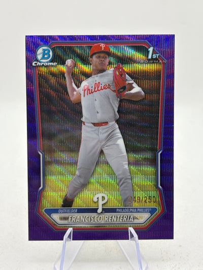 2026 Bowman Chrome - Francisco Renteria #BCP-163 1st Bowman Purple Wave 249/250