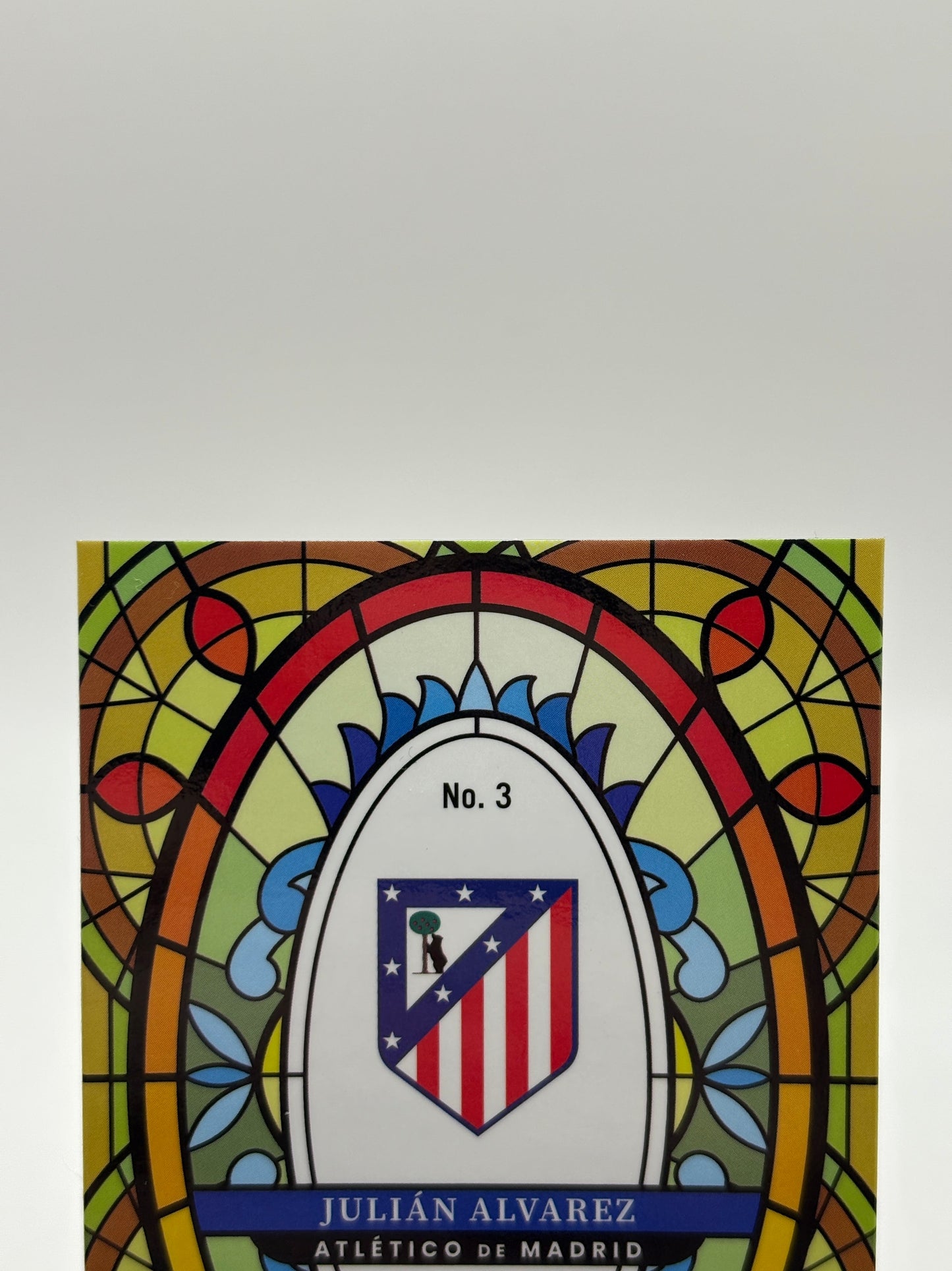 2025-26 Panini Select La Liga Julian Alvarez Stained Glass #3 Atletico FRENLY BRICKS - Open 7 Days