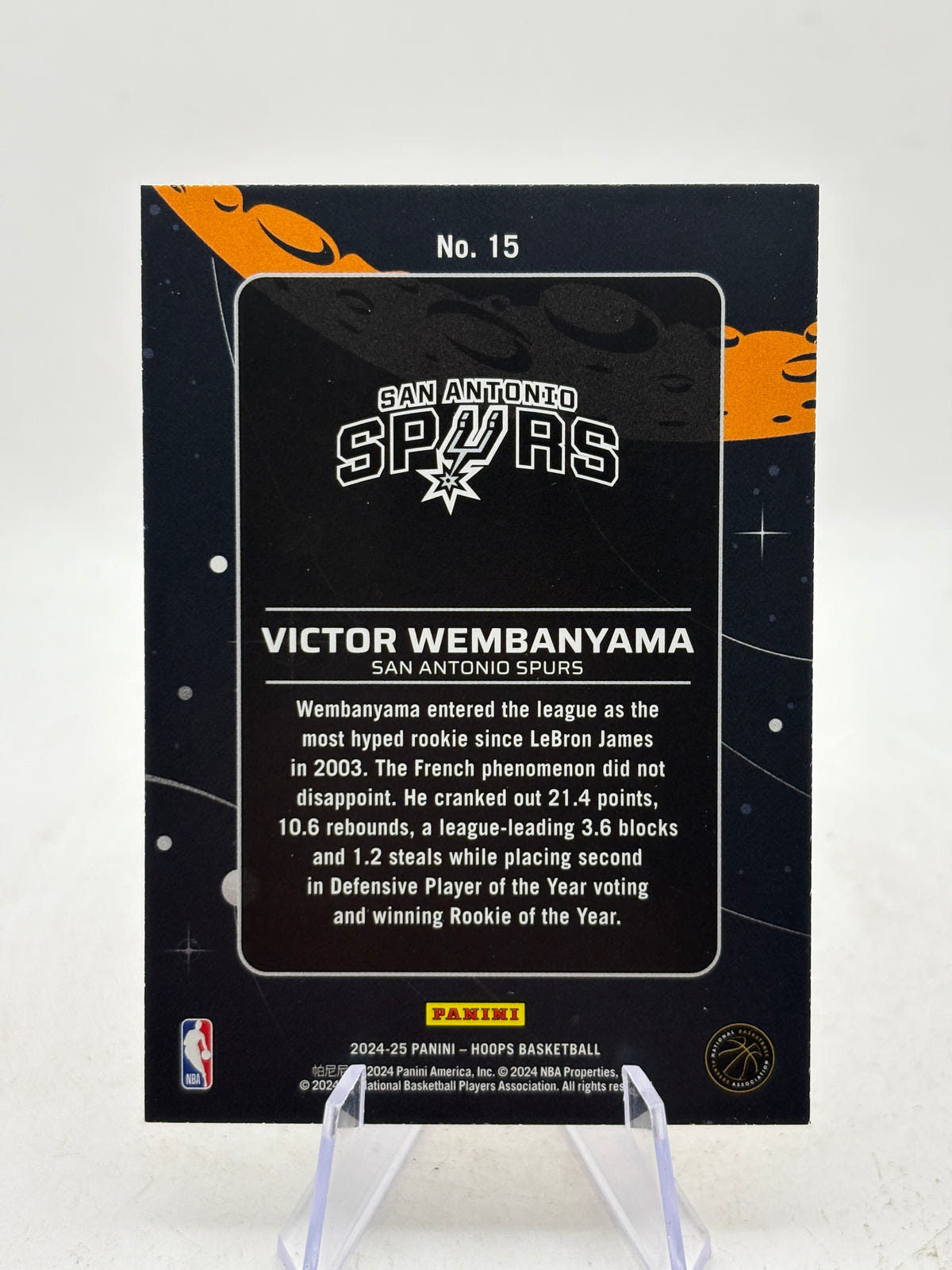 2024-25 Panini NBA Hoops - Anti Gravity Victor Wembanyama #15 image 2