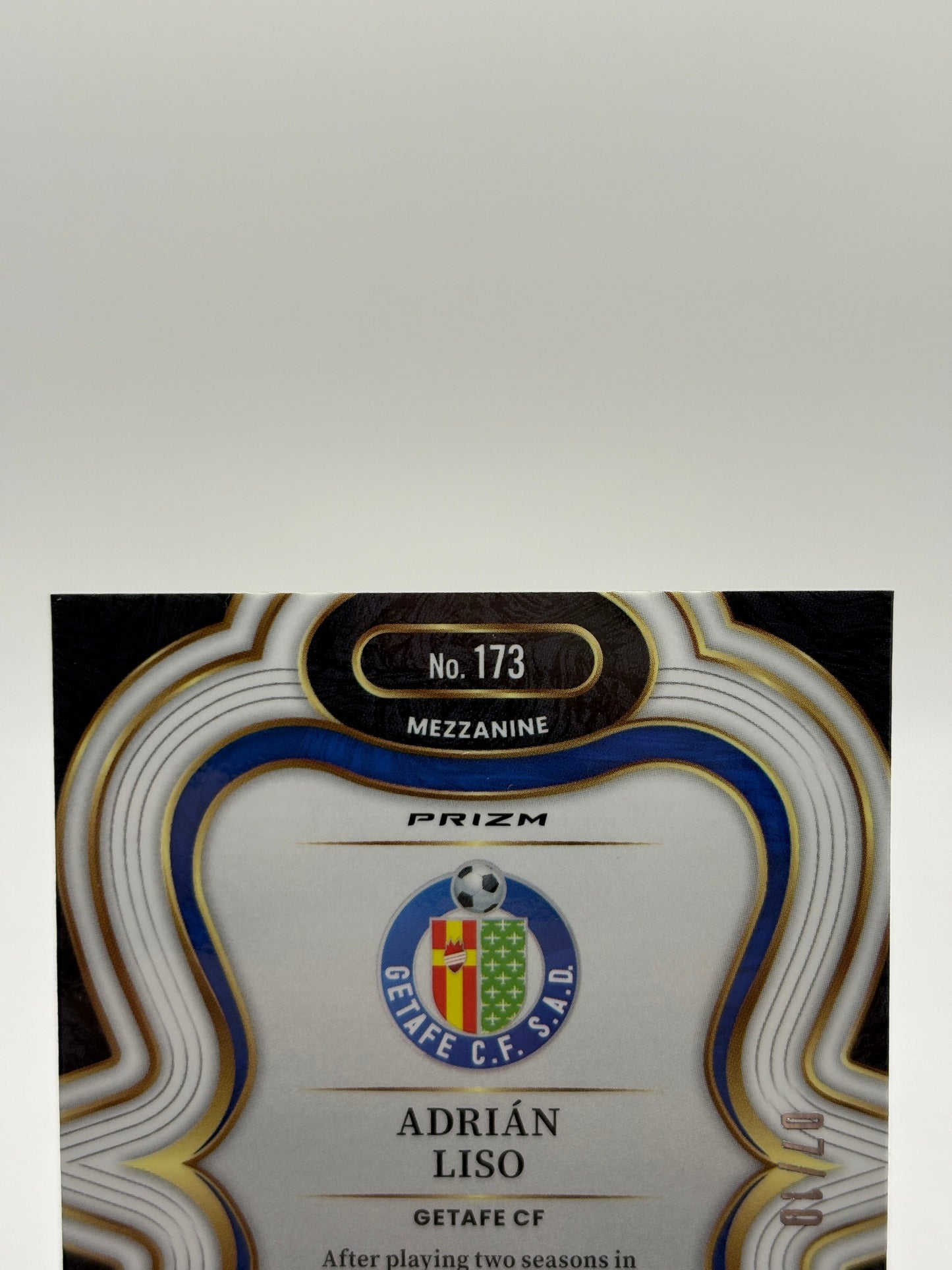 2025-26 Select La Liga Gold Wave /10 Adrian  Liso Getafe FC RC FRENLY BRICKS - Open 7 Days