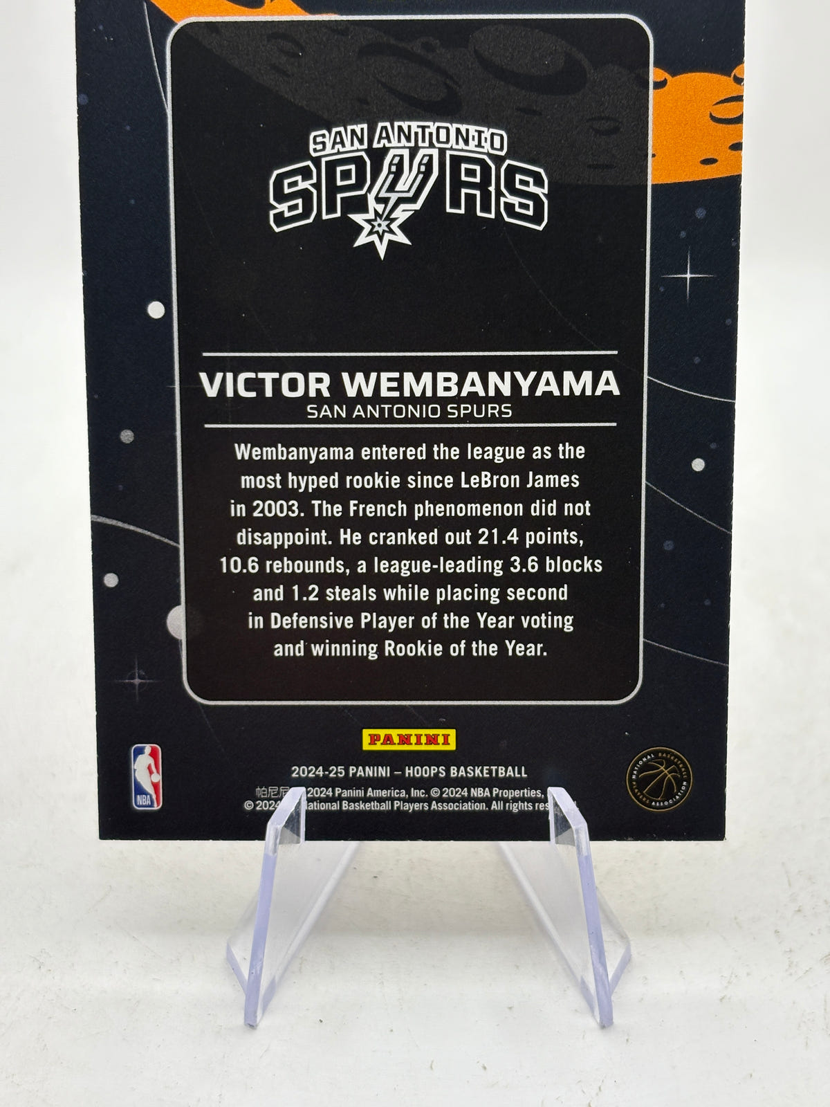 2024-25 Panini NBA Hoops - Anti Gravity Victor Wembanyama #15 image 4