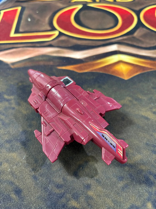 VINTAGE 1980s TRANSFORMERS Red Jet Plane Figure SR-36 FRENLY BRICKS - Open 7 Days