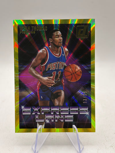 2018-19 Panini Donruss Basketball #2 Isiah Thomas Express Lane Yellow 13/25