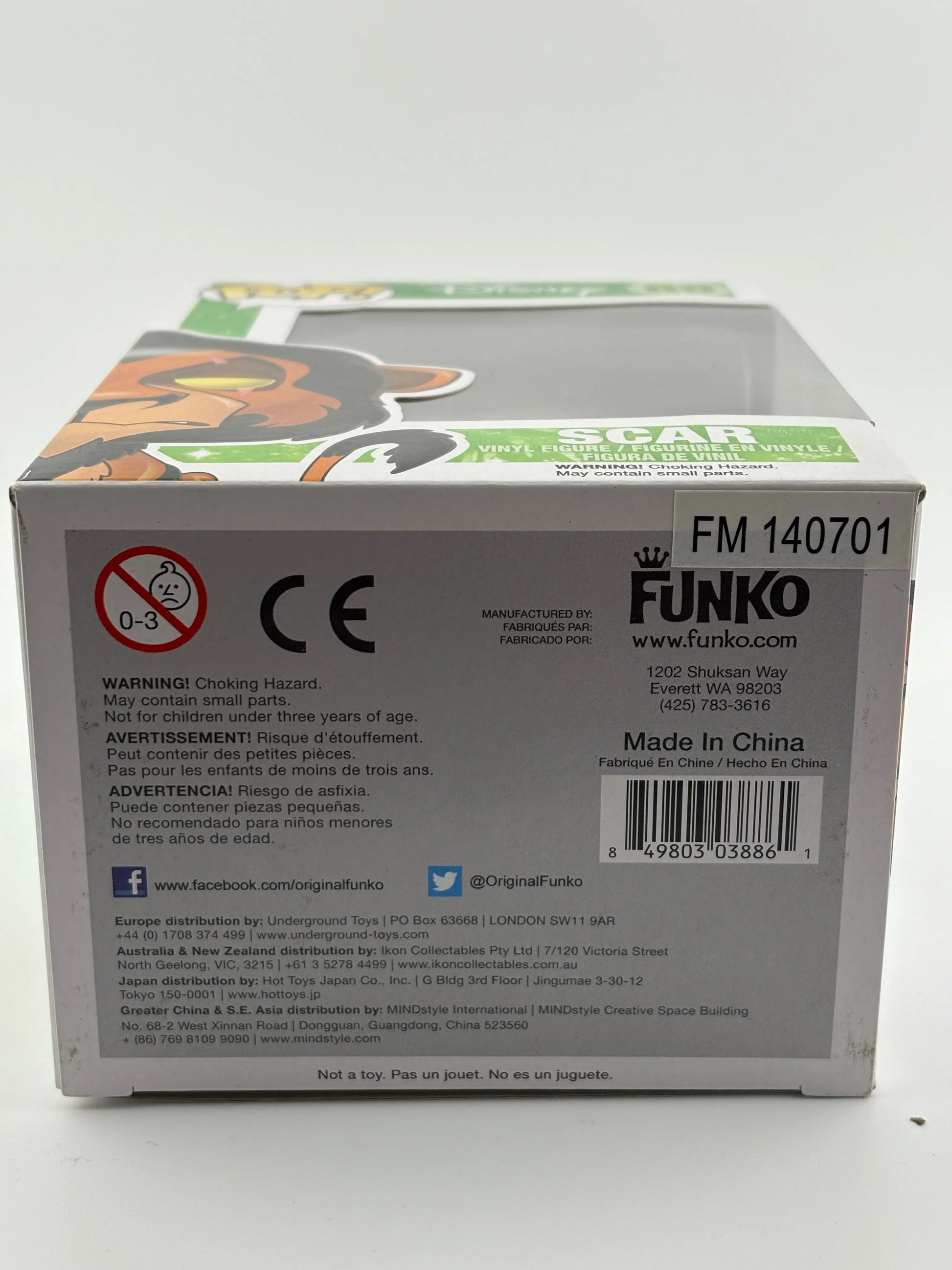 Funko Pop! Disney Lion King #89 Scar Rare Vaulted *See Photos FRENLY BRICKS - Open 7 Days