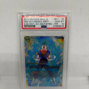 Series 7 Pre-Release PSA 10 SSB Vegito Energy Eruption Assault Saiyans BT7-025 C FRENLY BRICKS - Open 7 Days