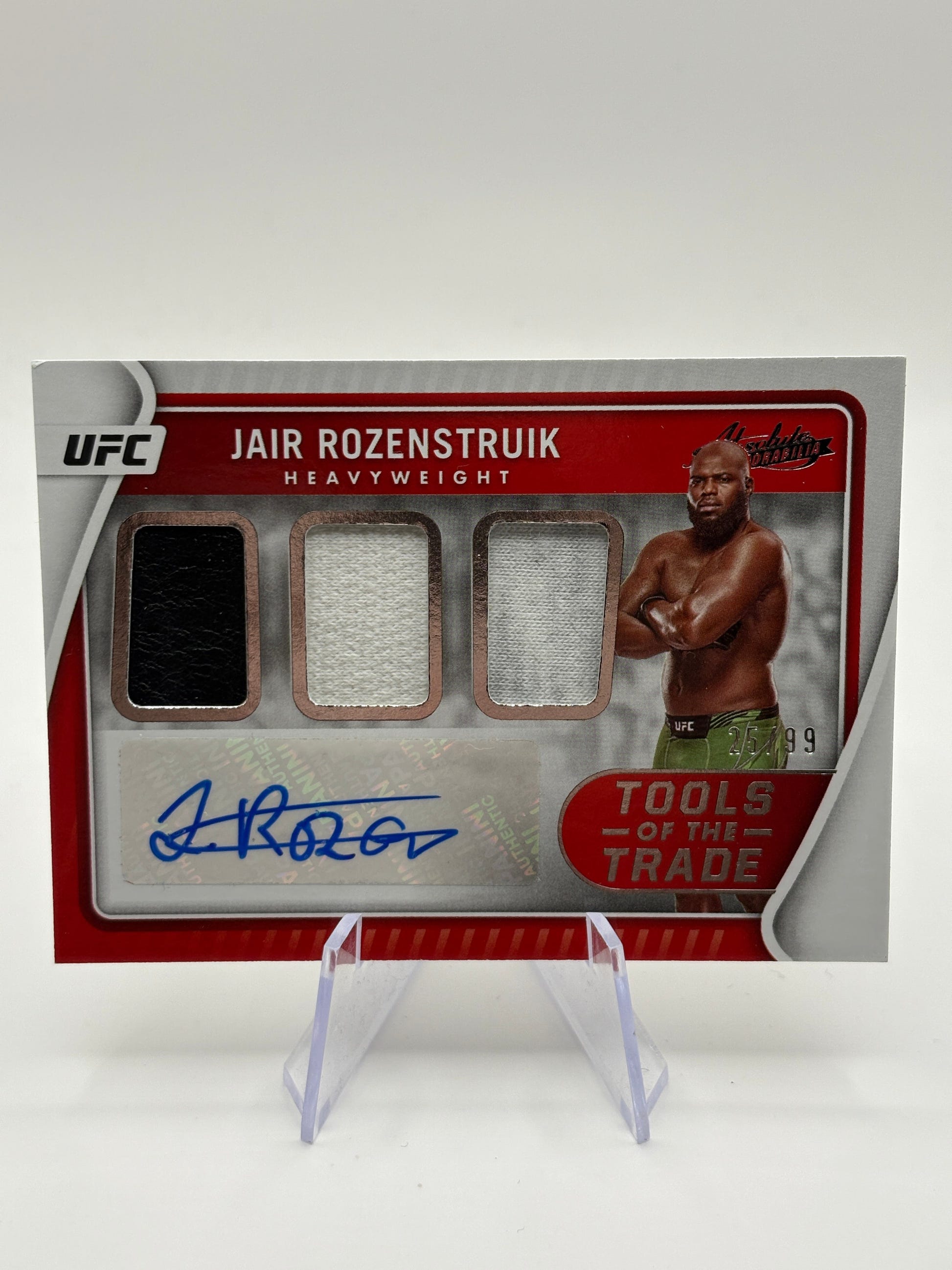 Jair Rozenstruik 2022 Chronicles UFC Tools of the Trade Auto Relic Patch /99 FRENLY BRICKS - Open 7 Days image 1