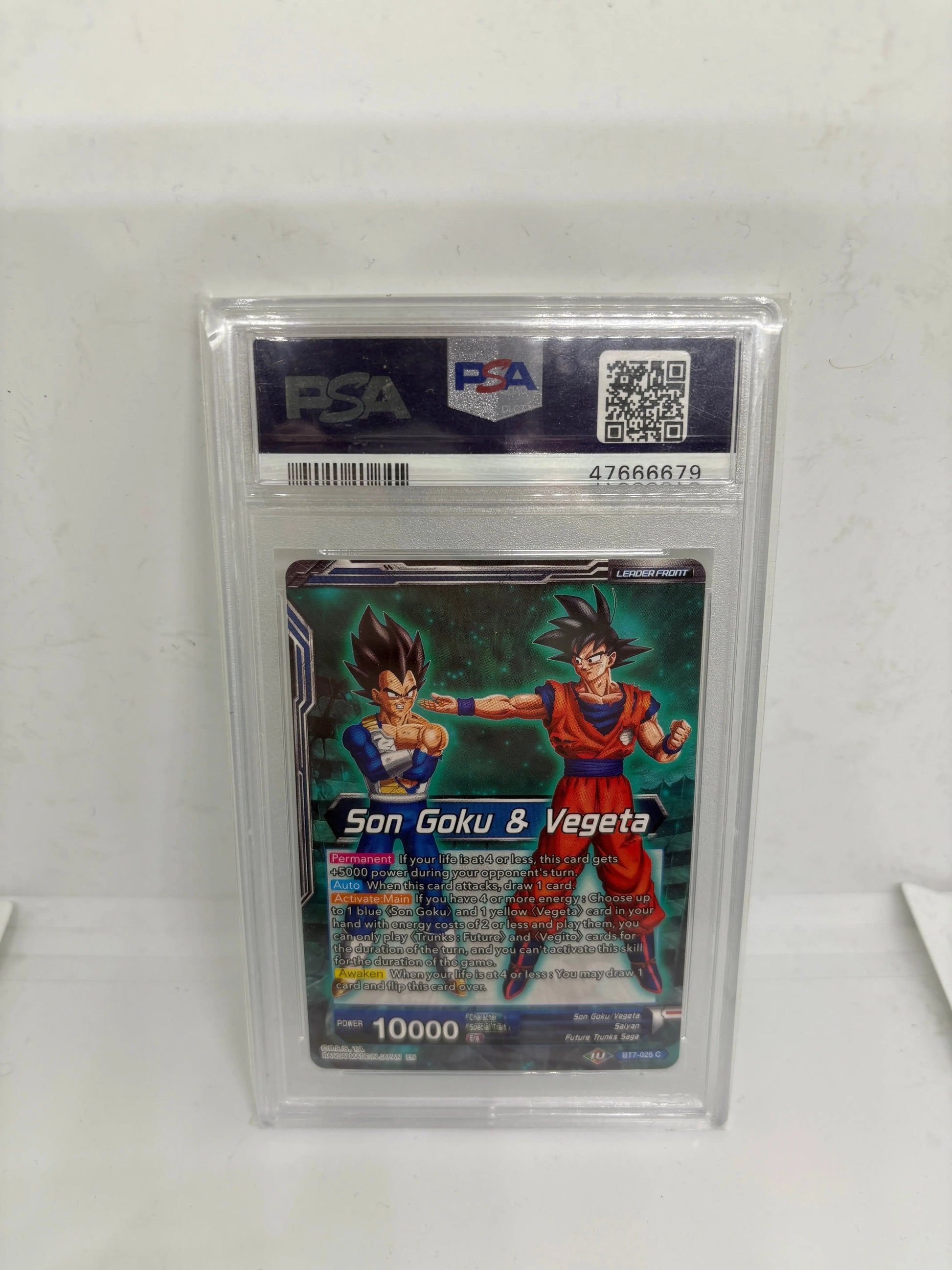 Series 7 Pre-Release PSA 10 SSB Vegito Energy Eruption Assault Saiyans BT7-025 C FRENLY BRICKS - Open 7 Days