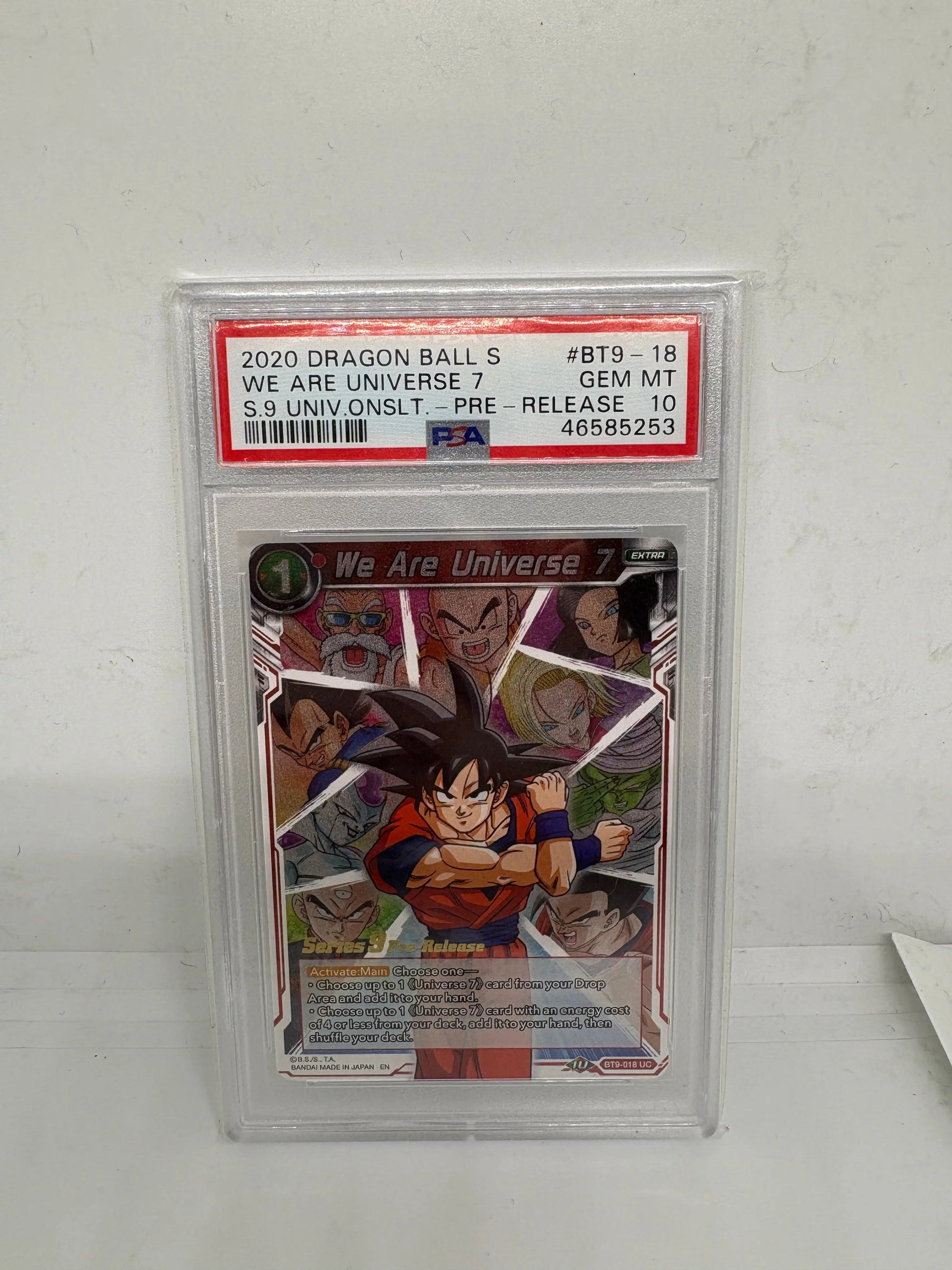 PSA 10 DBZ Dragon Ball Z  We are Universe 7 Pre-Release BT9-018 FRENLY BRICKS - Open 7 Days