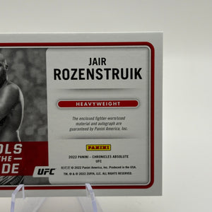 Jair Rozenstruik 2022 Chronicles UFC Tools of the Trade Auto Relic Patch /99 FRENLY BRICKS - Open 7 Days
