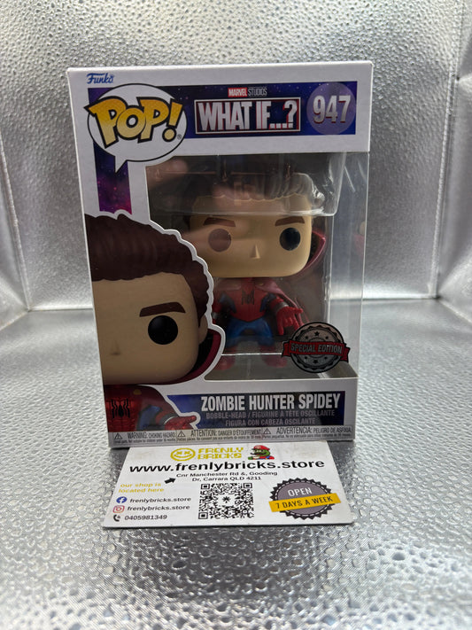 FUNKO Pop Vinyl Zombie Hunter Spidey Pop #947 FRENLY BRICKS - Open 7 Days