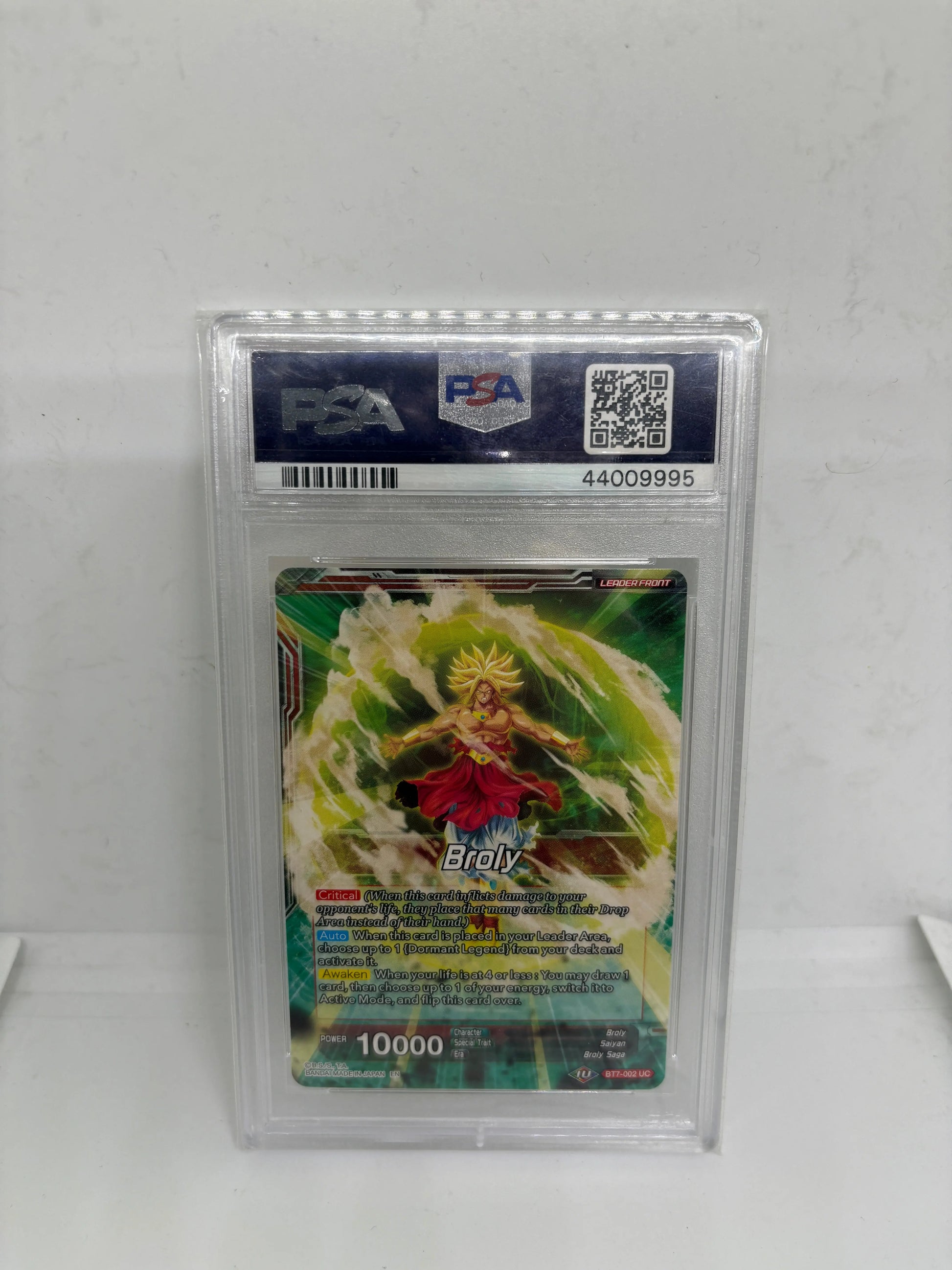 Broly, Recurring Nightmare BT7-002 PSA 10 Dragon Ball Super Series 7 Pre-Release FRENLY BRICKS - Open 7 Days
