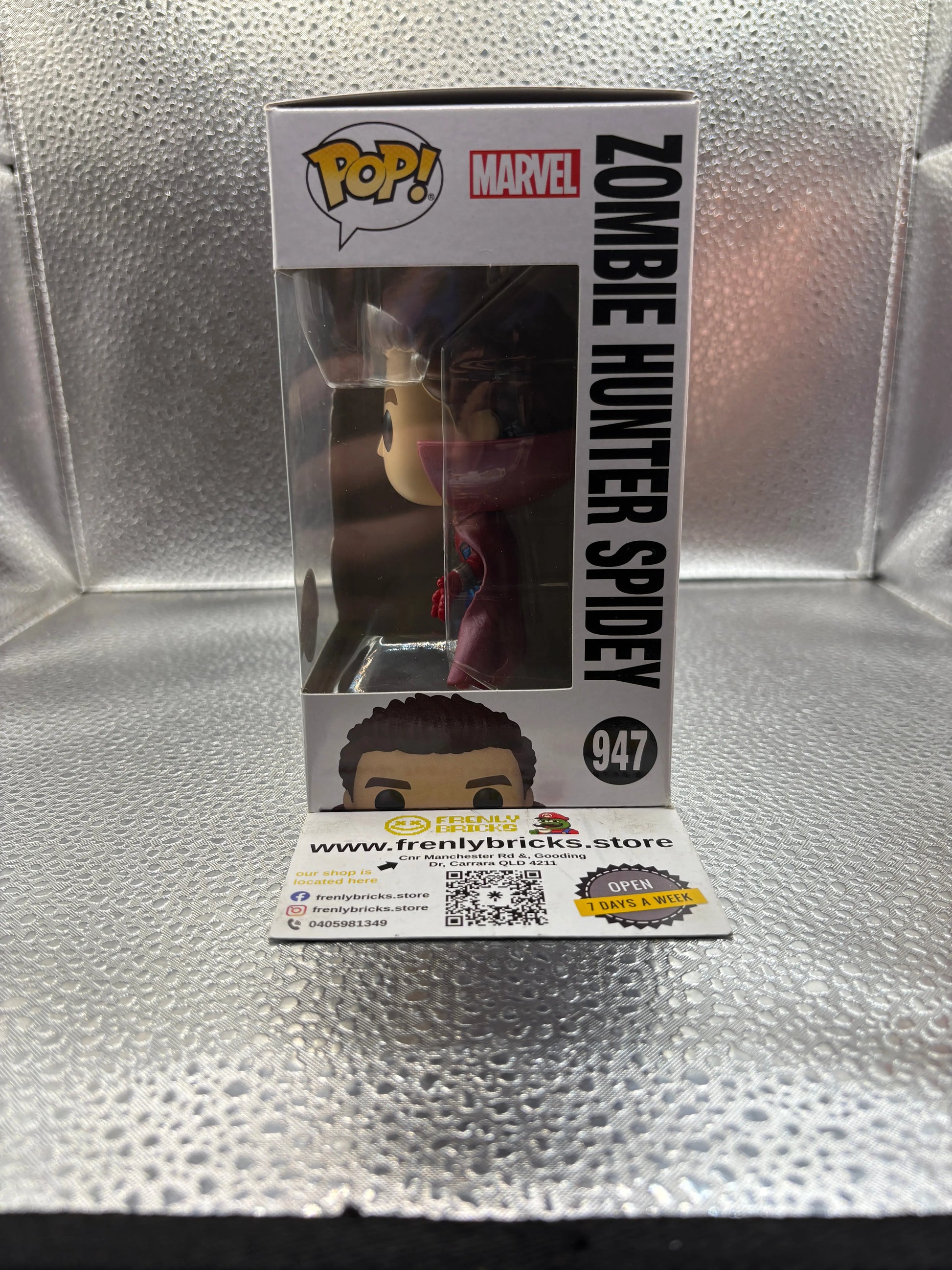 FUNKO Pop Vinyl Zombie Hunter Spidey Pop #947 FRENLY BRICKS - Open 7 Days