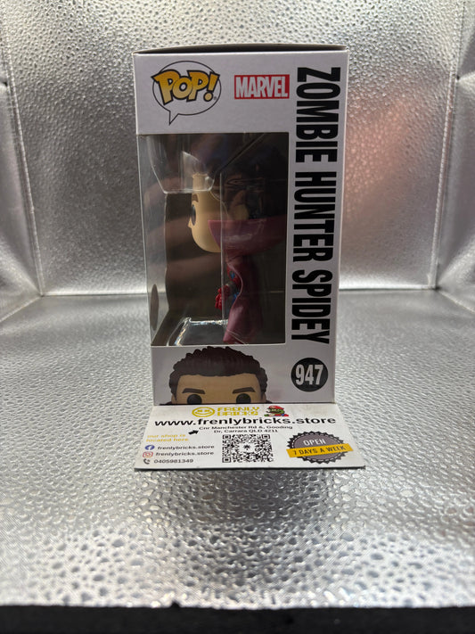 FUNKO Pop Vinyl Zombie Hunter Spidey Pop #947 FRENLY BRICKS - Open 7 Days