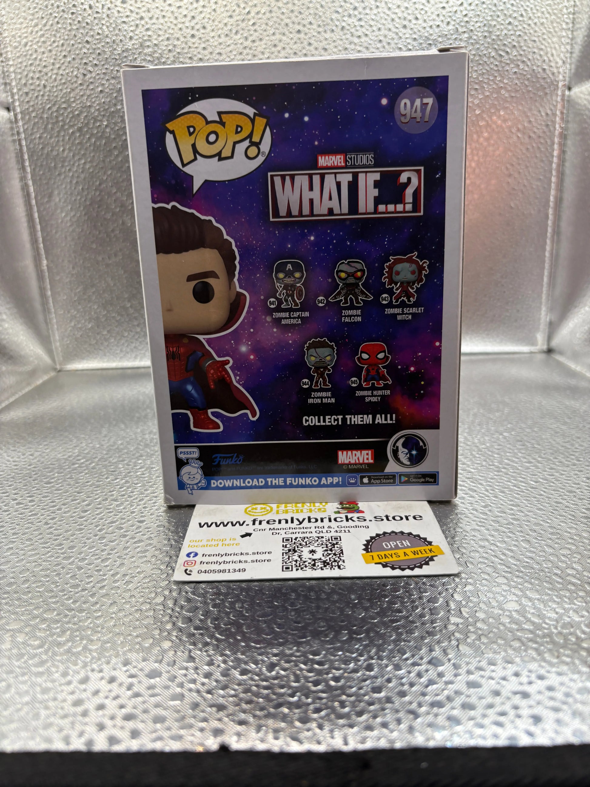 FUNKO Pop Vinyl Zombie Hunter Spidey Pop #947 FRENLY BRICKS - Open 7 Days