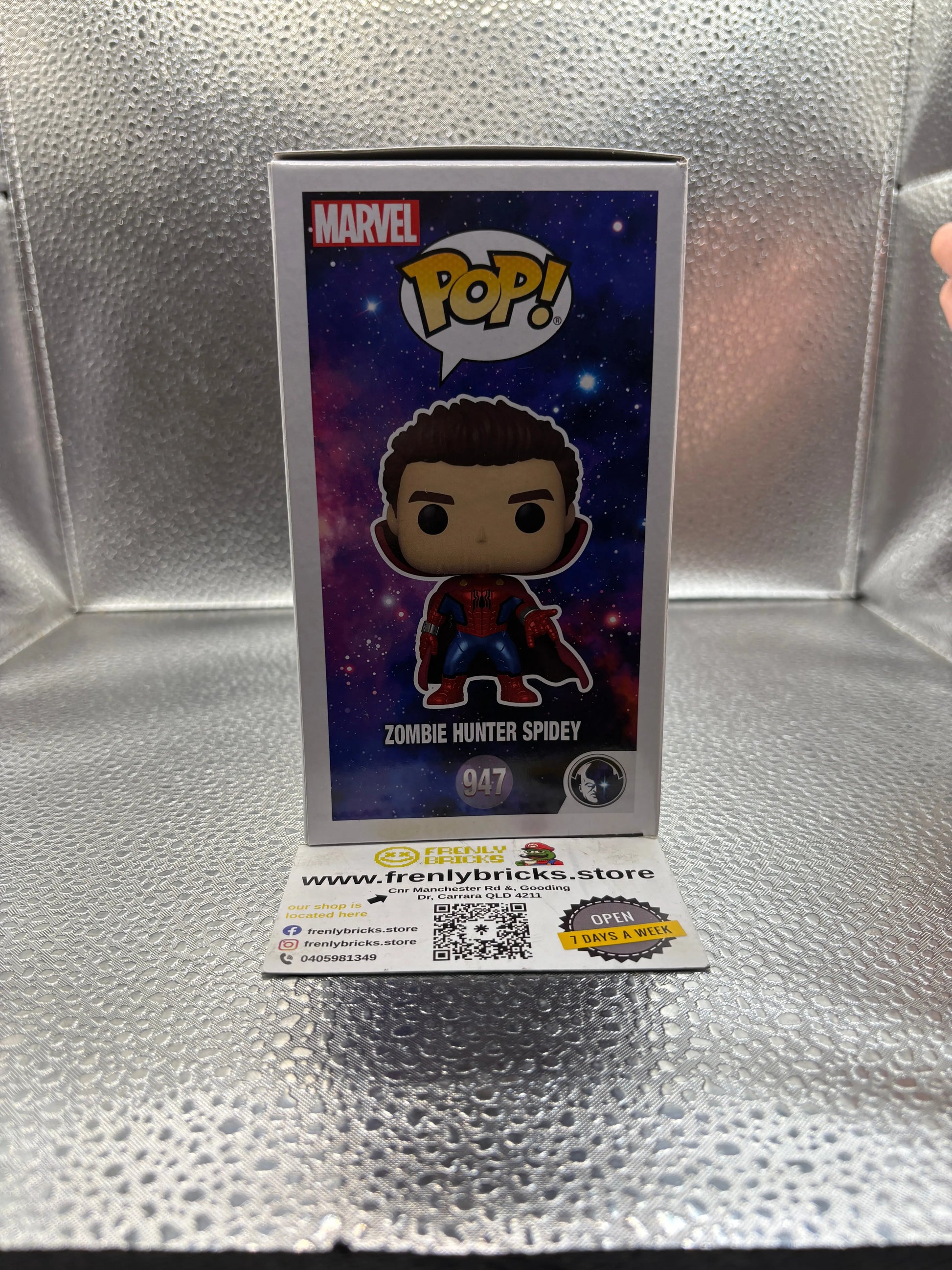 FUNKO Pop Vinyl Zombie Hunter Spidey Pop #947 FRENLY BRICKS - Open 7 Days