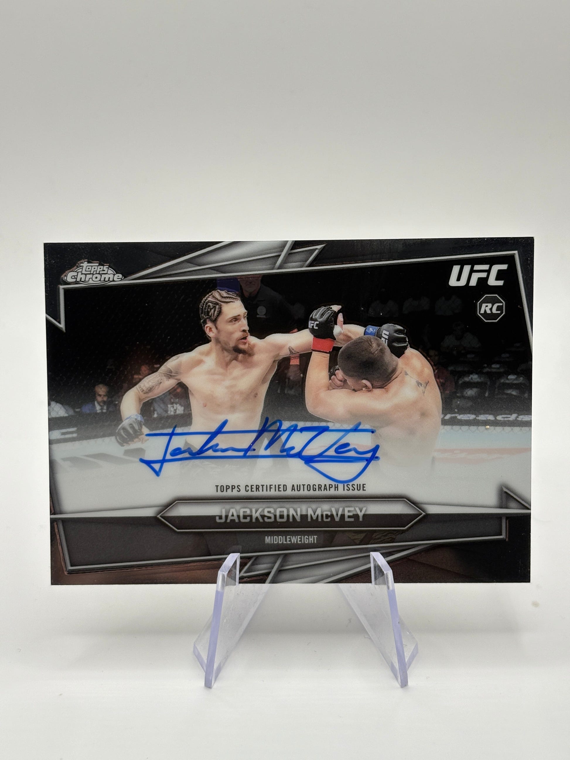 Jackson McVey 2026 Topps Chrome UFC RC Auto Rookie Autograph BAV-JV FRENLY BRICKS - Open 7 Days image 1