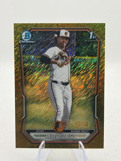 2026 Topps Bowman Chrome Baseball - Andri Hidalgo 43/50 Gold Shimmer