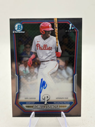 2026 Bowman Chrome ROMELI ESPINOSA 1st Bowman Auto #CPA-RE Philadelphia Phillies