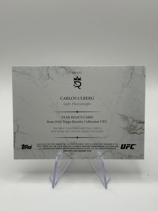 Carlos Ulberg 2025 Topps Royalty UFC Star Relic /99 Patch FRENLY BRICKS - Open 7 Days