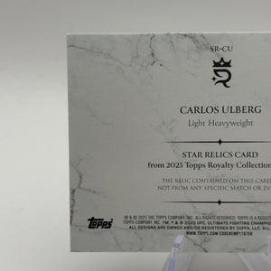 Carlos Ulberg 2025 Topps Royalty UFC Star Relic /99 Patch FRENLY BRICKS - Open 7 Days