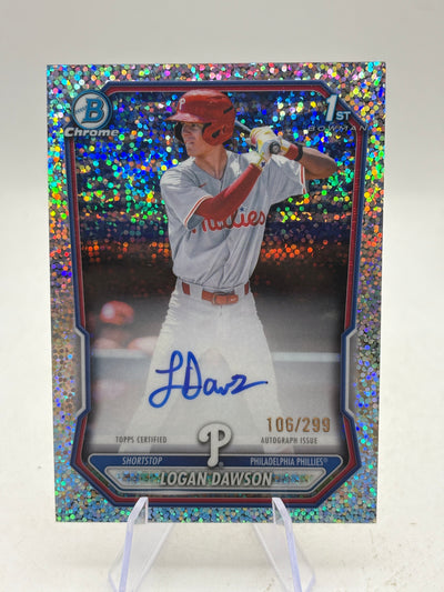 2026 Bowman Chrome 1st Logan Dawson Auto /299 Refractor Philadelphia Phillies