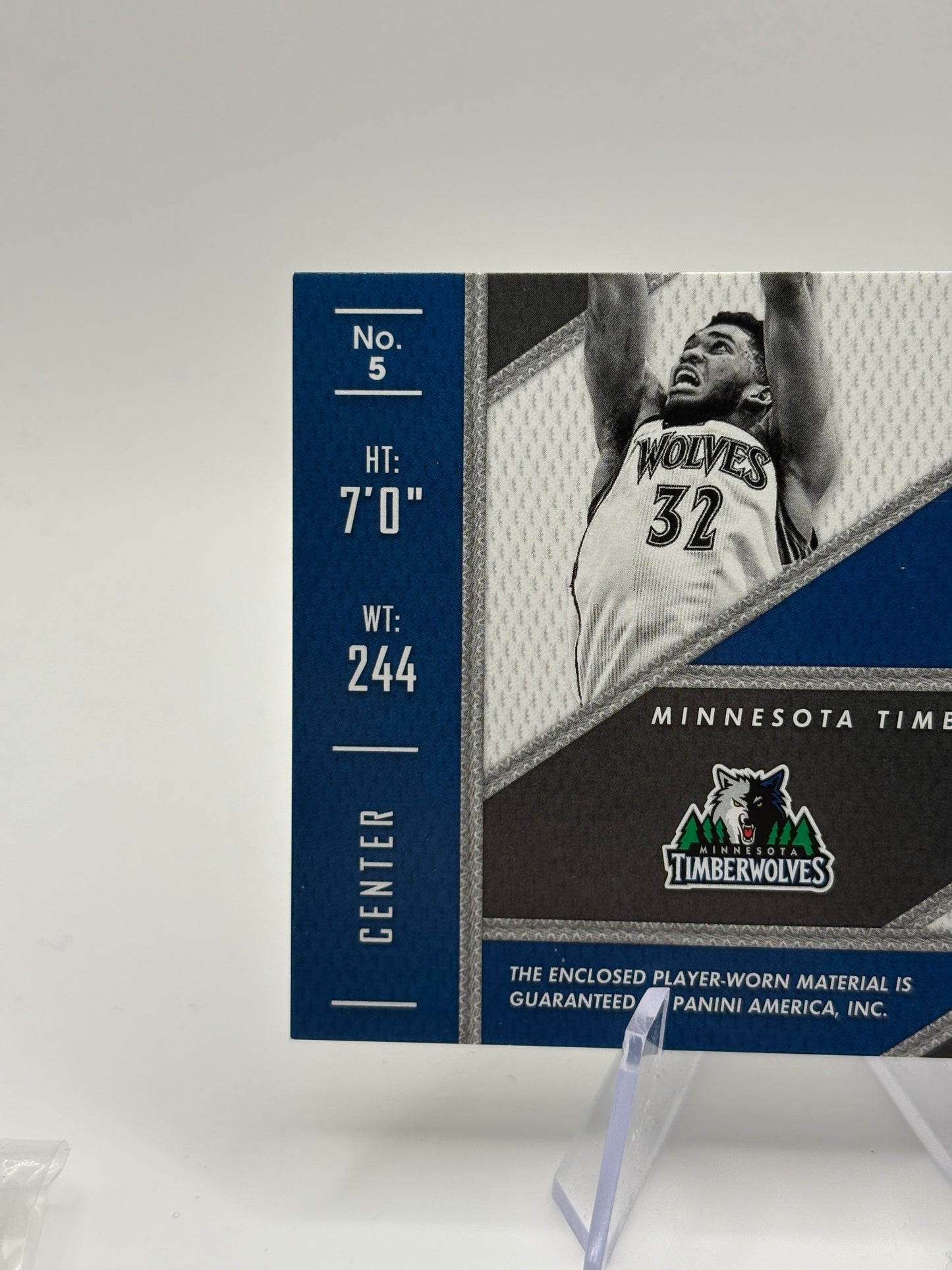 2015-16 Panini Threads Rookie Threads Insert #5 KARL-ANTHONY TOWNS Patch Card RC FRENLY BRICKS - Open 7 Days