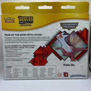Pokemon TCG Sun & Moon Dragon Majesty Latias Pin Collection Box Factory Sealed FRENLY BRICKS - Open 7 Days