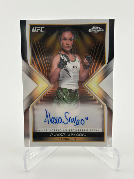 2024 Topps Chrome UFC ALEXA GRASSO Main Event Auto #MEA-AGR Flyweight FRENLY BRICKS - Open 7 Days
