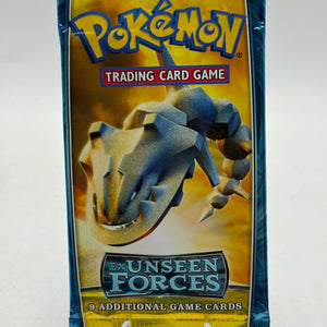 2005 Pokemon TCG EX Unseen Forces EMPTY Booster Pack Steelix OPEN FRENLY BRICKS - Open 7 Days